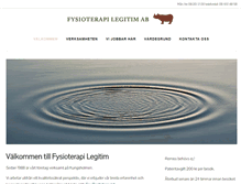 Tablet Screenshot of fysioterapilegitim.se